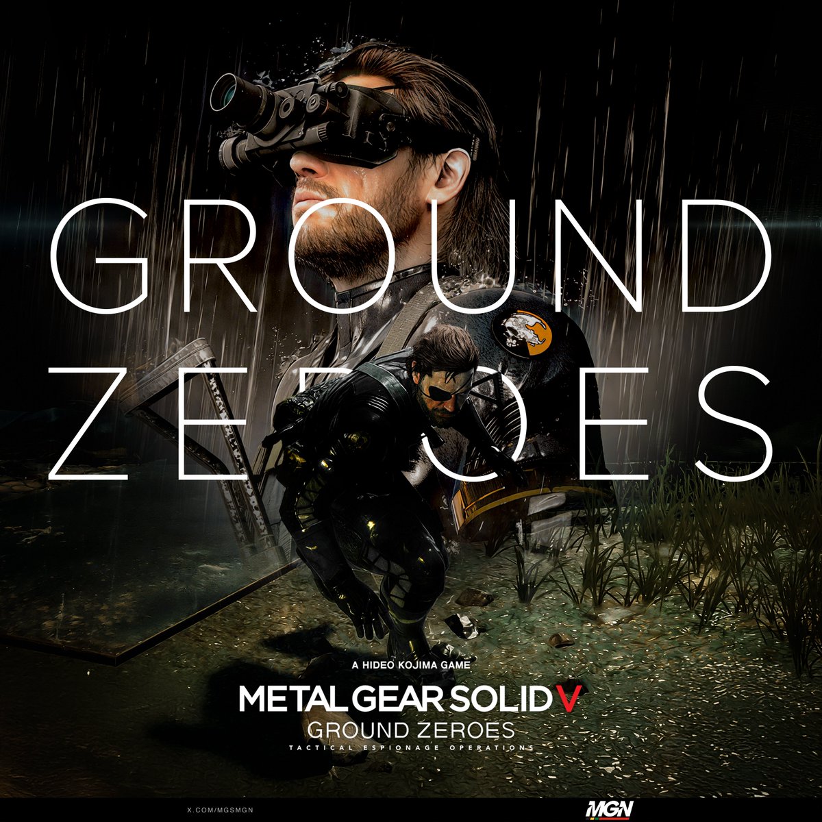 L GEAR SOLID V: GROUND ZEROES ポスター Poster Metal Gear Solid V: The Phantom Pain - Ground Zeroes