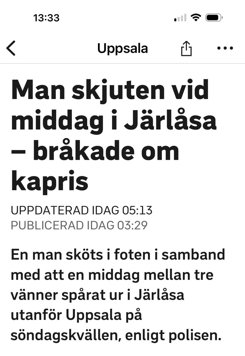 23:e december. Årets bisarraste rubrik.