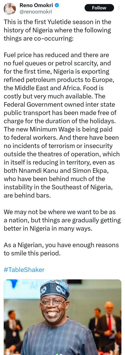 DailyObserverNG's tweet image. &quot;Reno, please stop&quot; - TV host Frank Edoho chastises Nigerian writer and author, Reno Omokri for hailing the government over a lack of fuel queues this holiday

#DailyObserver