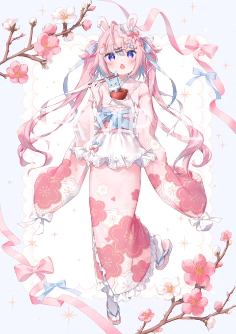 Vtuber巫月しお様のイラストを描かせていただきました!