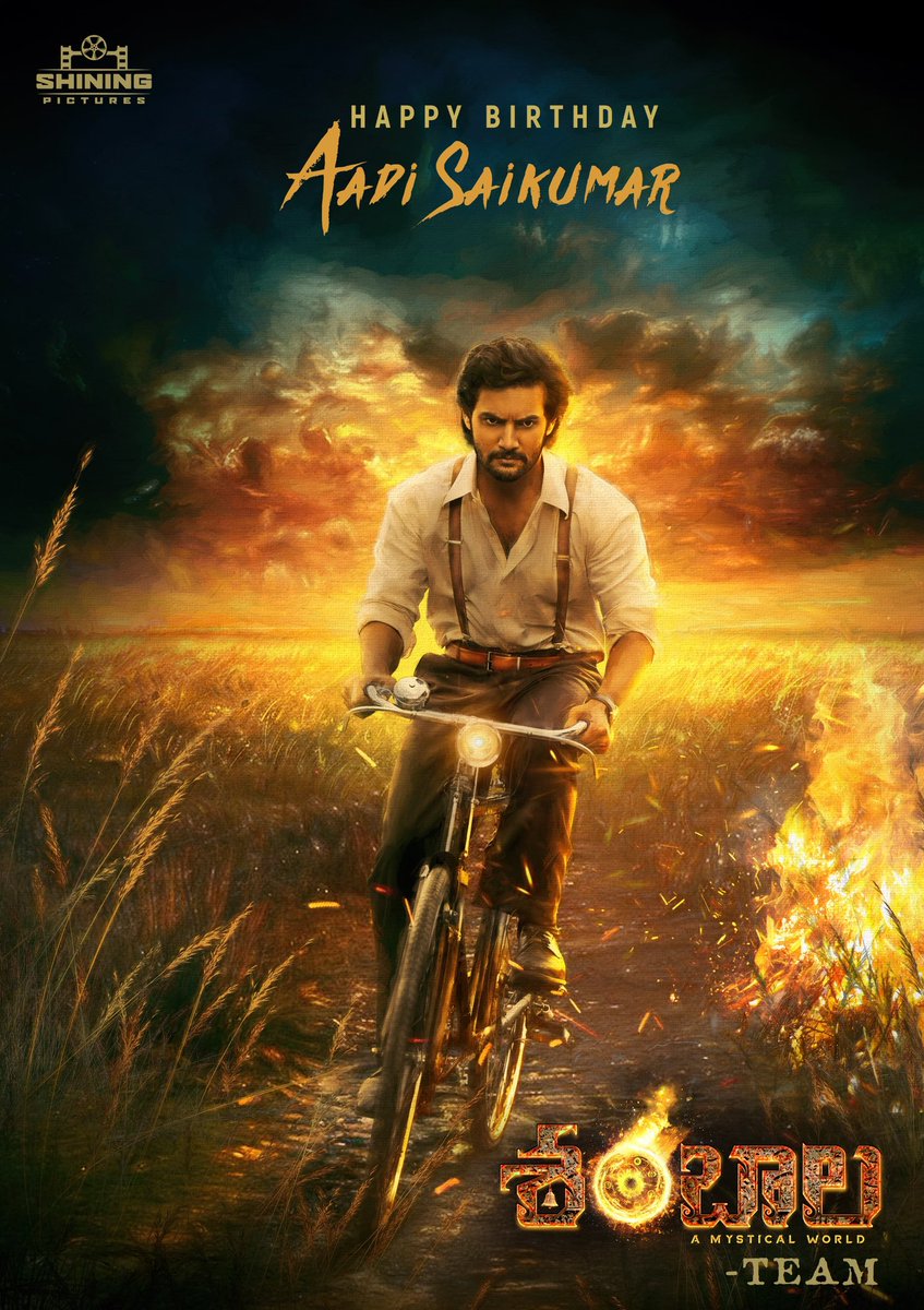 🎉 A Special Birthday Treat From Team #SHAMBHALA: A Mystical World 🔥

<a href="/iamaadisaikumar/">Aadi Saikumar</a> ’s birthday poster is all 🔥 and strikes a chord, leaving fans intrigued and excited

<a href="/tweets_archana/">Archanatweets</a> <a href="/ugandharmuni/">Ugandhar Muni</a> #RajasekharAnnabhimoju <a href="/ShiningPictures/">Shining Pictures</a> #MahidharReddy