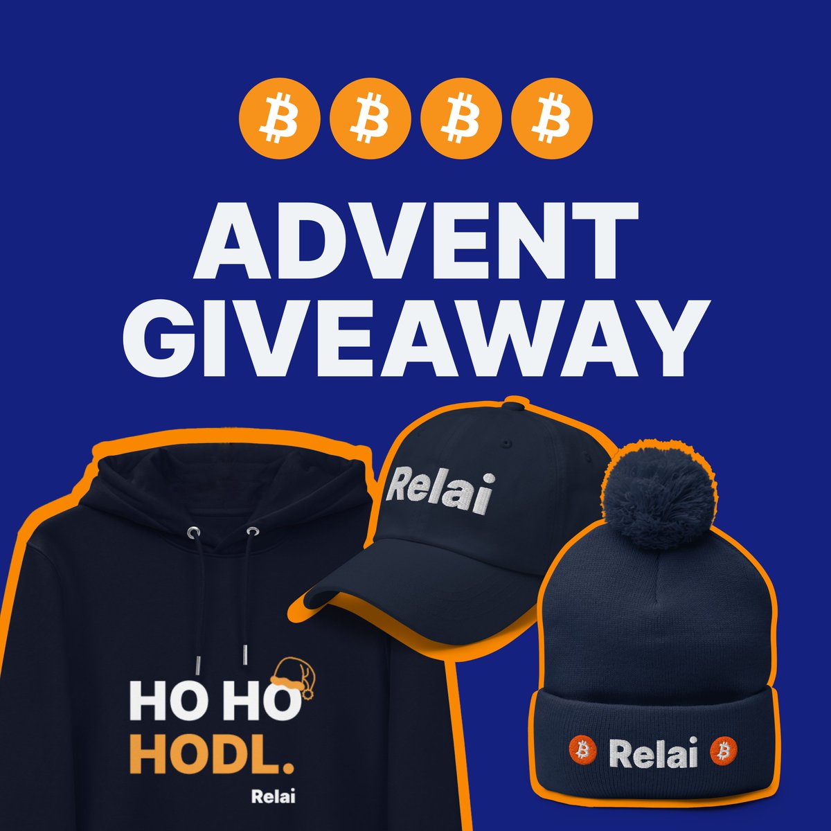 🎁CHRISTMAS GIVEAWAY!🎁

For the last advent, we're giving away 2 high-quality Christmas Relai merch packs!🎁

To enter the giveaway:

🔁Repost this
🎅Tell us how you’d explain Bitcoin to Santa in one sentence

The winners will be chosen randomly tomorrow. 

Good luck! 🍀