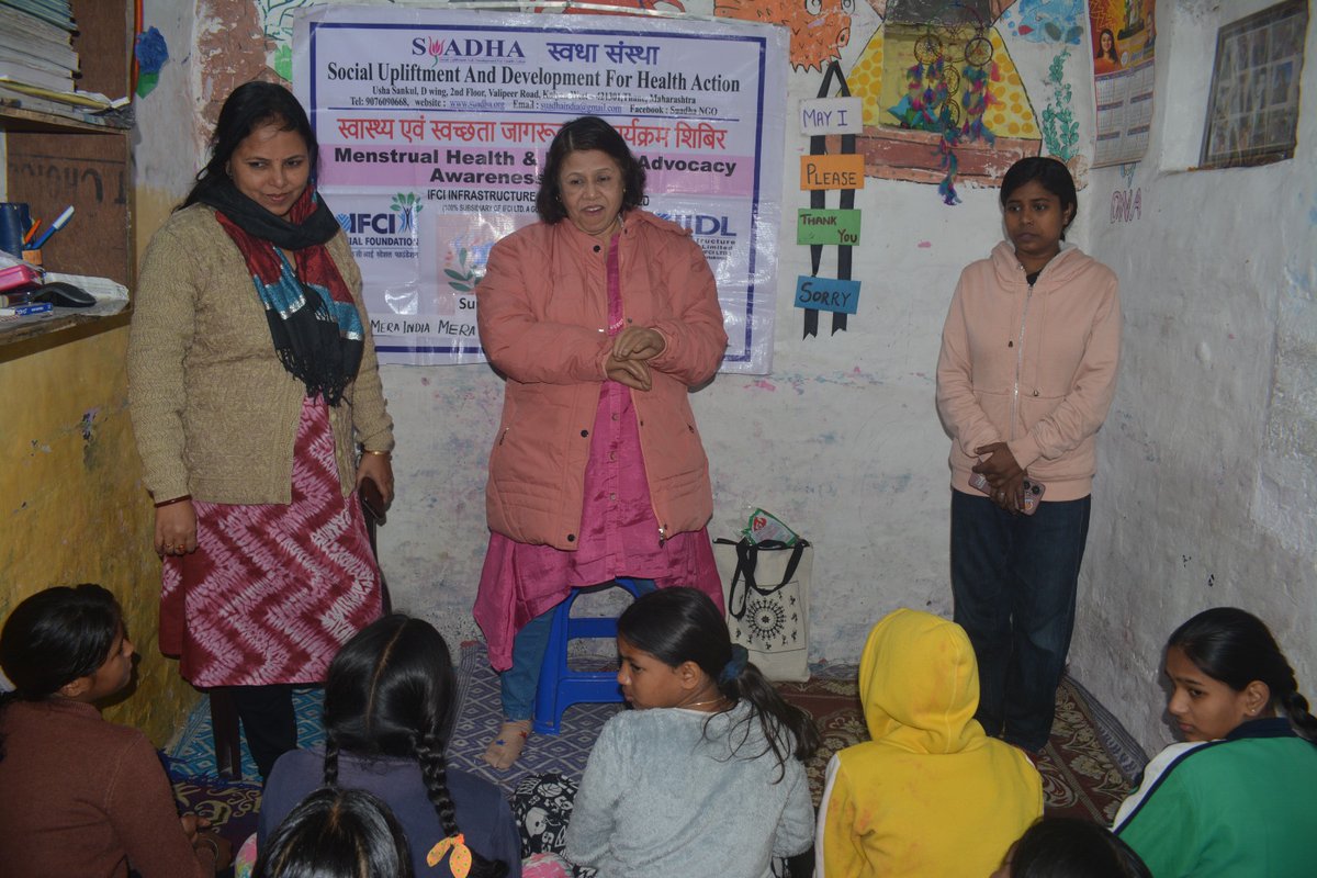 MIMA_NGO's tweet photo. Empowering through education! 🌸✨MIMA, in collaboration with Swadha NGO from Mumbai, hosted a meaningful menstrual hygiene awareness session for 35 young girls at our center. Together, we shared knowledge, broke stigmas,and distributed sanitary pads. #Trending #viral2024 #WoWs https://t.co/9OqRlPb46R