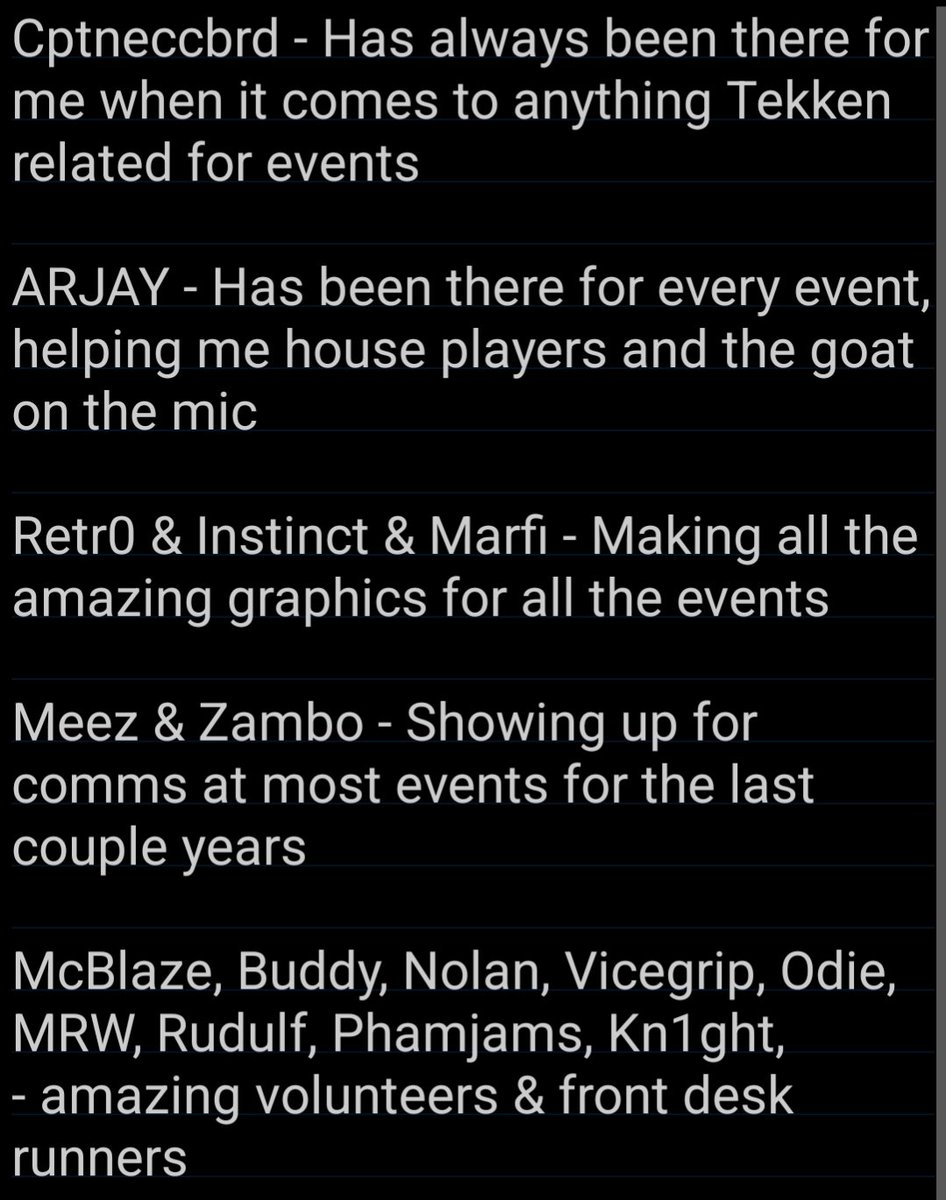 There were a lot of ups and downs when it came to hosting events this year but overall, I'm really proud of the events I've been able to run this year. None of these events would've been possible without my staff so I just wanted to give them all a quick shout-out for their work
