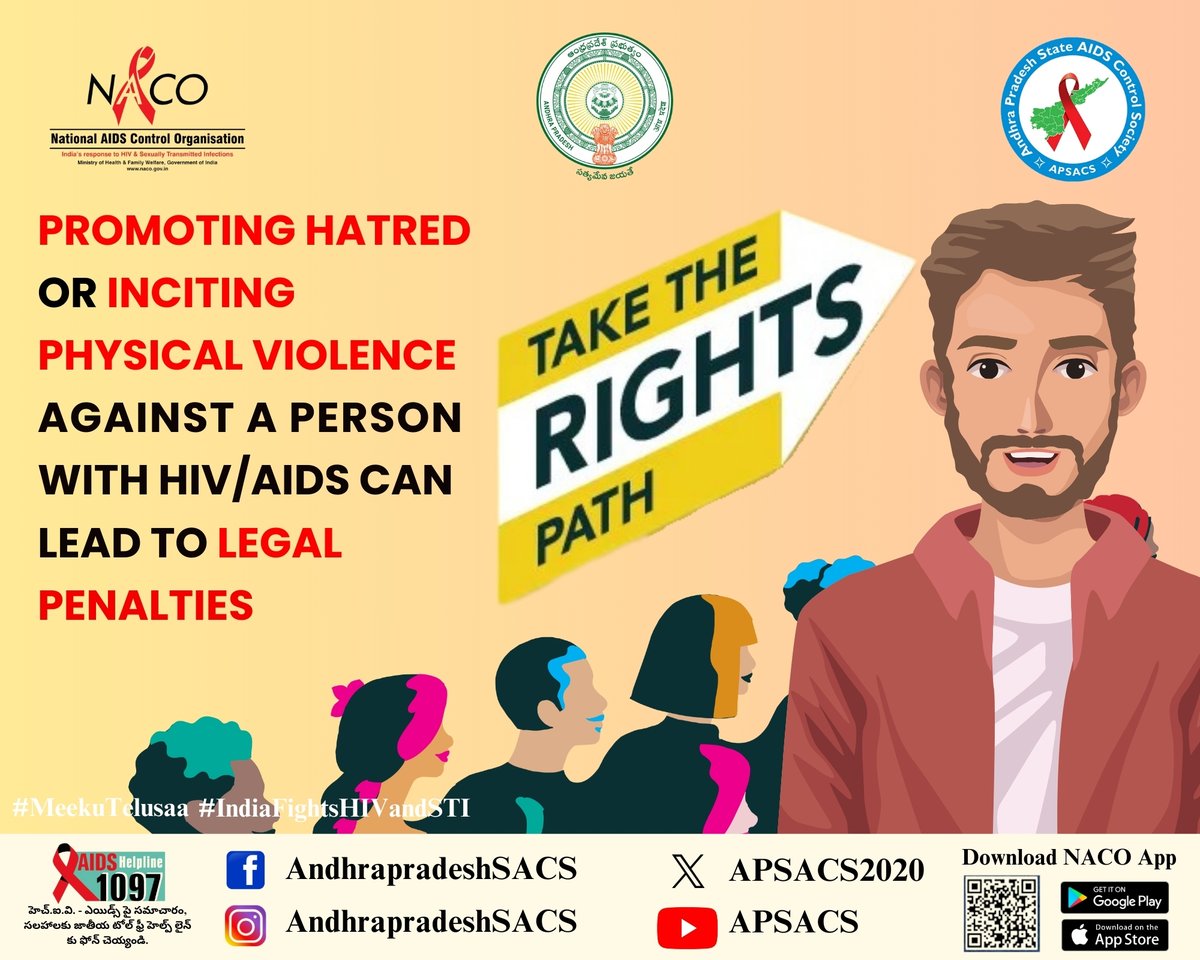 APSACS2020's tweet photo. World AIDS Day 2024 TAKE THE RIGHTS PATH
#APSACS #MeekuTelusa #IndiaFightsHIVandSTI #AIDS #AIDSFreeIndia #healthyindia #HIVFreeIndia #FightAgainstAIDS #children #hospital #sexuallytransmitteddiseases #indian #AndhraPradesh #health #Naco #healthcare #caresupportcenters #newpost https://t.co/TqoGTyTrxN