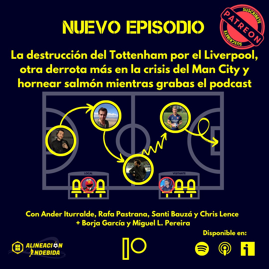 🎄NUEVO EP. DE ALINEACIÓN INDEBIDA🎄

La complicada humillación del Tottenham, un Liverpool impacable, el City se sigue hundiendo, el Forest brilla, Vítor Pereira debuta y más.

Con <a href="/RafaPastrana7/">Rafa Pastrana</a> <a href="/santi_bauza/">Santi Bauzá</a> <a href="/CMLence/">Chris L.</a> y yo + <a href="/forestlive/">Forestlive 🇪🇺🏳️‍🌈 #Woke</a> y @Miguel_LPereira open.spotify.com/episode/72UNlg…