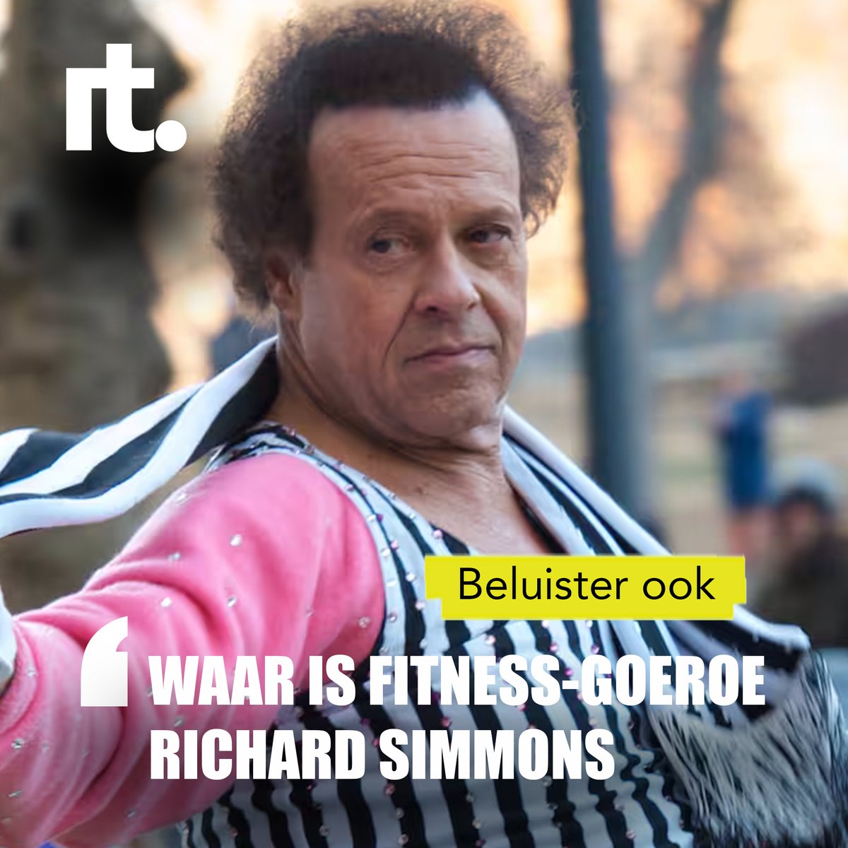 Summit_Be's tweet photo. Net als in de hit Serial wil de nieuwe podcast Missing Richard Simmons een mysterie oplossen. Waar is de beroemde fitness-goeroe gebleven?
👉 Ontdek de podcast via https://t.co/MHcshatM4n
#podcast #podcasting #Serialpodcast #RichardSimmons #truecrime #podcasts #storries https://t.co/ZtcxdxdFn4