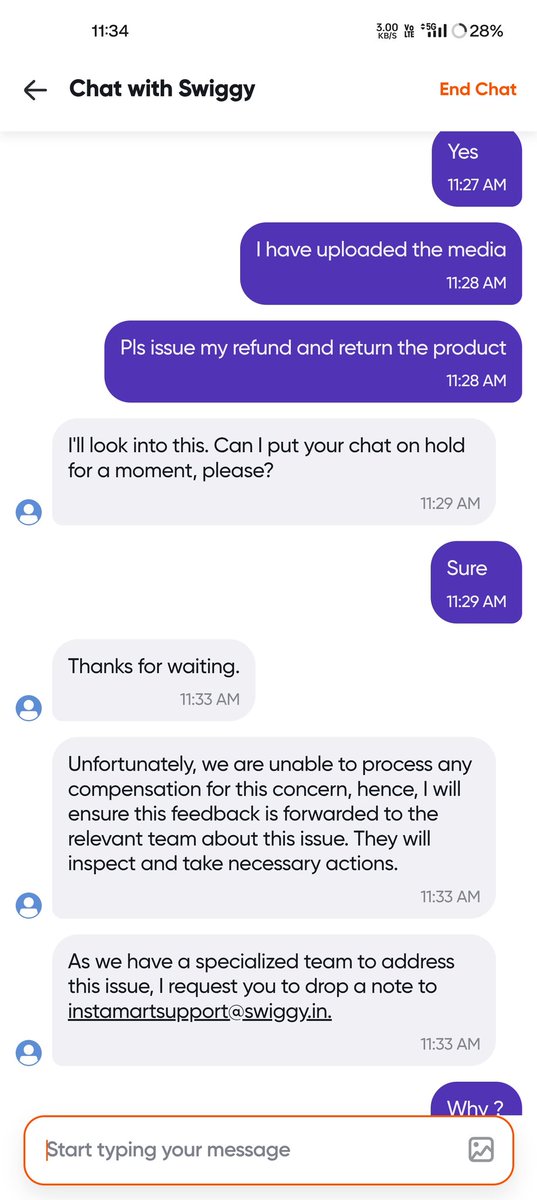yogeshnahar's tweet photo. Looks like a good business model, deliver subpar products, cheat people and then don't offer refunds. The Indian way to do business ! https://t.co/TZKhcSGTMS