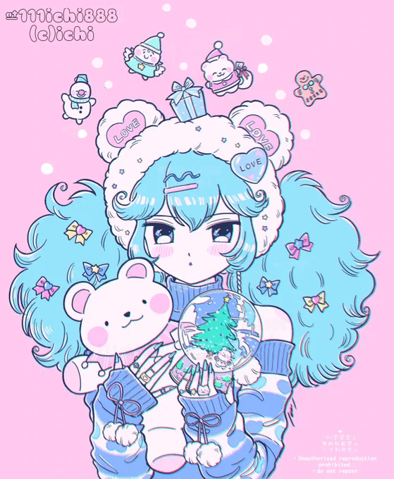 White Christmas  #イラスト 