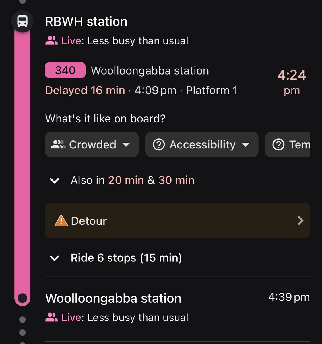 Martay29's tweet photo. Less busy than usual but sixteen minutes late?! 

Just another day with @Translink_QLD at the helm of #Brisbane’s #PublicTransport https://t.co/vHrVAR4yCL