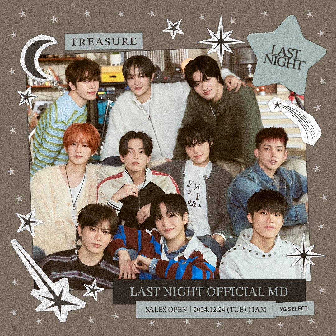 TREASURE DIGITAL SINGLE [LAST NIGHT]🌙 OFFICIAL MERCH OPEN PRE