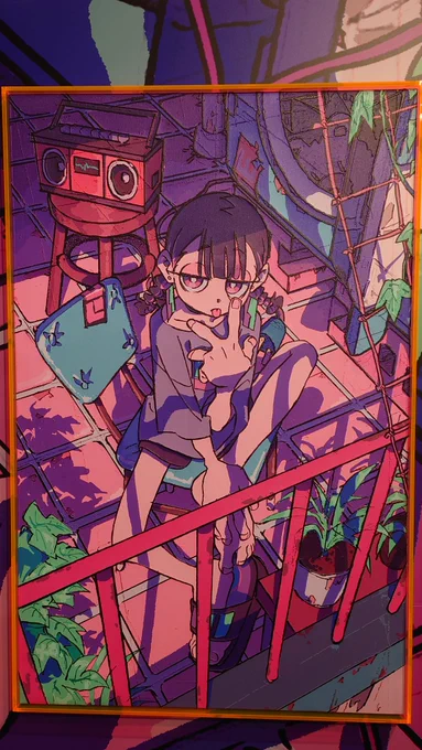 はなぶしさんの個展来てる
