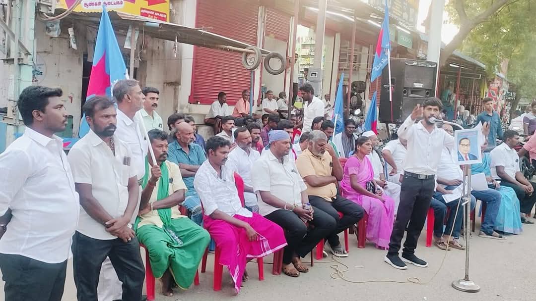 PerarivalanT's tweet photo. திச-22, மாலை, தென்காசி, வாசுதேவநல்லூரில், புரட்சியாளர் #அம்பேத்கர் குறித்து, போலி மோதல் கொலைக் குற்றவாளி #அமித்ஷாவின் வெறுப்புப்பேச்சை கண்டித்து, நமது #தமிழ்ப்புலிகள் நடத்திய கண்டன ஆர்ப்பாட்டம்! @Ambethsiva @sivasamy98 @tamilnaveen_ @ThavamOfficial https://t.co/vTQXGDS6TC