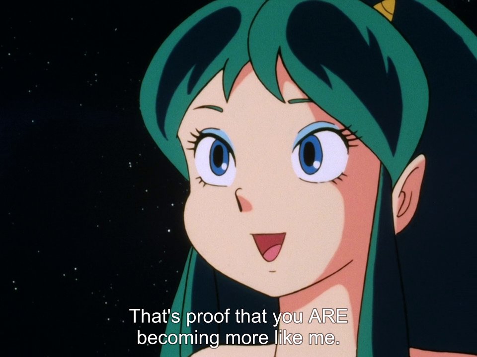 Ochan30's tweet photo. Lum...what CRACK are you on this episode? Really, you're spacey but not THAT spacey!
#UruseiYatsura #LUM #ThoseObnoxiousAliens #Episode92 #AnimeRetroRewatch @DigiRanma https://t.co/1VfYsrvi4I