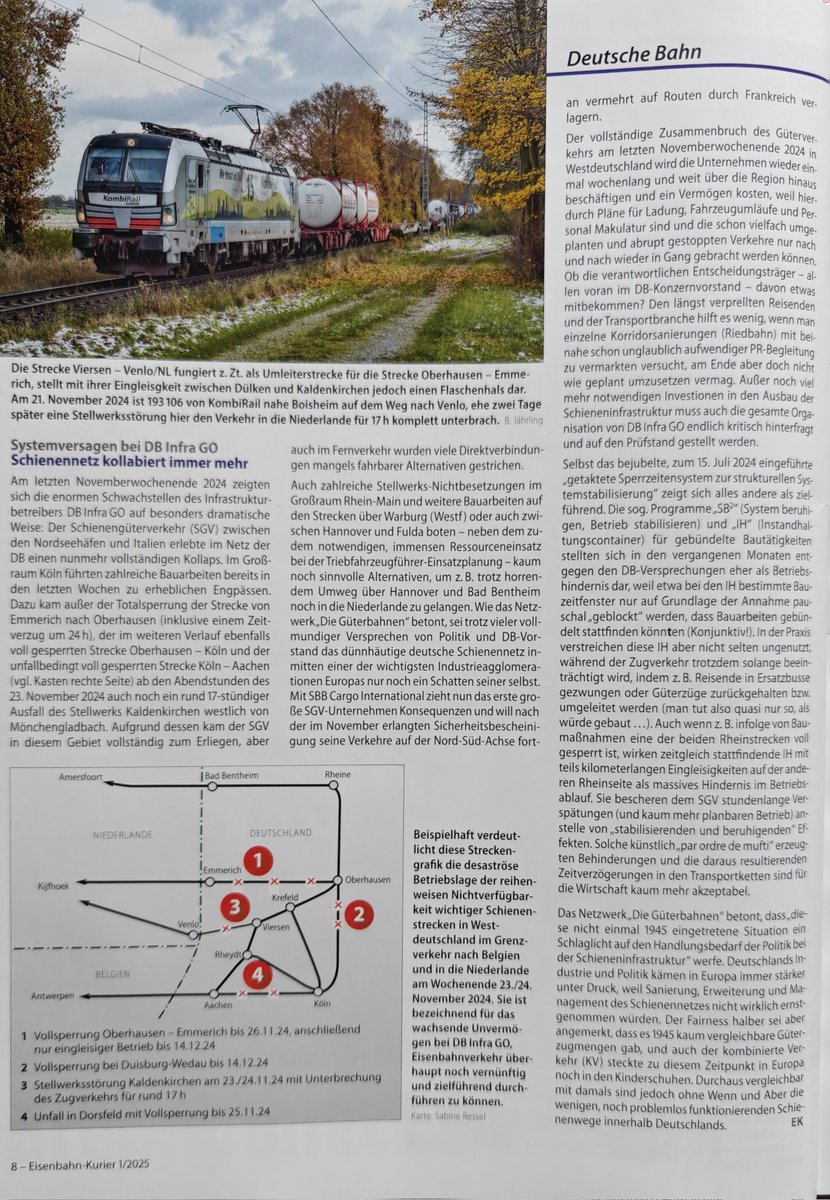 britainopello5's tweet image. Aus der wirklichen Wirklichkeit bei #DeutscheBahn und #DBInfraGo.
Nichts geht mehr.

Und dann lesen Sie zur Deutschen Bahn den Schmonzes der Grünen, sei es #RicardaLang oder #KatharinaDröge.

#EisenbahnKurier