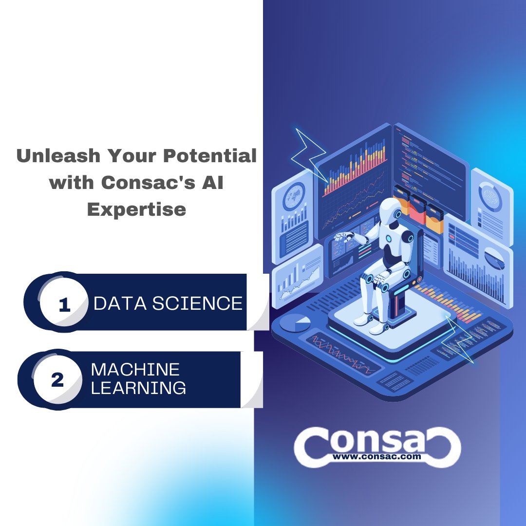 consaccom's tweet photo. 🚀 Unleash Your Potential with Consac's AI Expertise 🤖

Unlock new possibilities with cutting-edge AI solutions tailored to your business needs. At Consac, we harness the power of artificial intelligence to drive innovation, efficiency, and growth. 

#AI #Innovation #Consac https://t.co/qeXuHpL3xF
