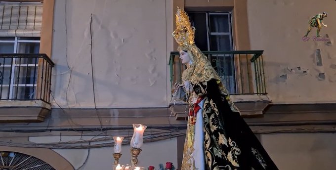 Vídeo del Rosario vespertino de María Santísima de la Esperanza de Cádiz 2024
