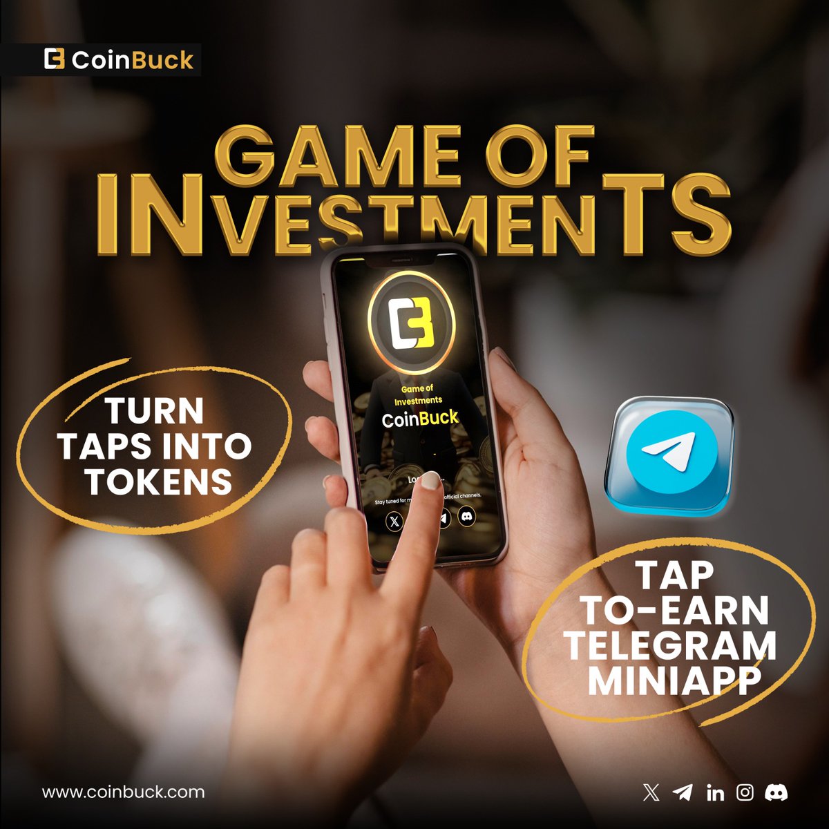 coinbuckX's tweet photo. The Wait Is Almost Over!

The ultimate earning experience is just days away—#CoinBuck Tap-to-Earn Telegram Mini App is almost here! 🌟 Get ready to transform your spare moments into rewards like never before.

Here’s why you should be excited:
✅Effortless Earnings: Tap. Earn. Done.
✅Be Among the First: Early adopters always win bigger.
✅Fun & Addictive: Turn idle time into cash rewards.

Don’t miss out on the most exciting launch of the season.🔥

#TapToEarn #TapandEarn #tappapp #Telegramminiapp #BUCK