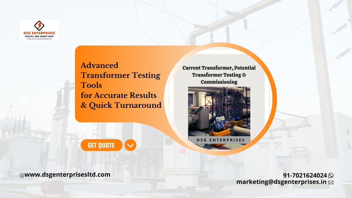 enterprises_dsg's tweet image. Advanced Transformer Testing Tools for Accurate Results &amp;amp; Quick Turnaround
To know more, 𝐯𝐢𝐬𝐢𝐭 𝐮𝐬 at: dsgenterprisesltd.com/product/curren…

#DSG #CurrentTransformer #PotentialTransformer #TransformerTesting #TestingAndCommissioning #SwitchyardEquipment #PartialDischarge #Trending