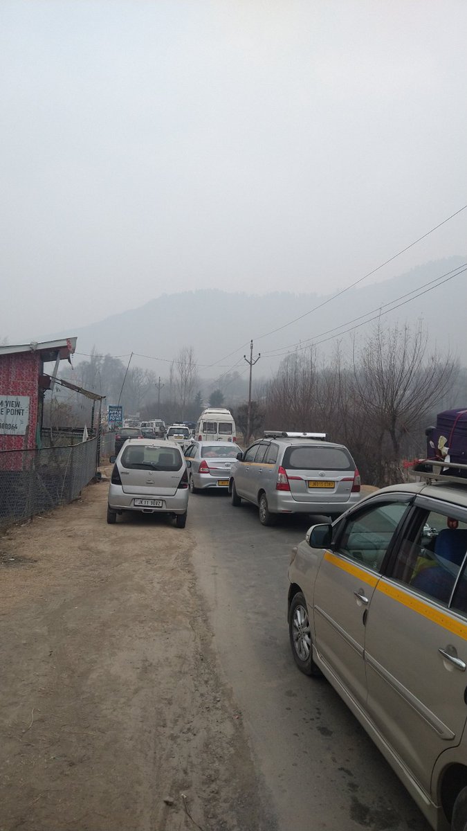 Requesting your kind attention to resolve traffic blockade at Budroo Sallar Pahalgam. Vehicles stranded for nearly two hours. <a href="/DCAnantnag/">Deputy Commissioner Anantnag</a>
