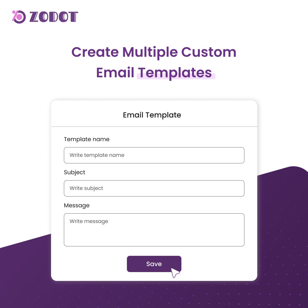Zodot_team's tweet image. Streamline your communication with custom email templates ✉️.
Create, save, and reuse for efficiency and consistency!
👉 Explore more at zodot.co
#emailtemplates #businessefficiency #streamlineworkflow #smallbusinesstools #productivityhacks #customemails