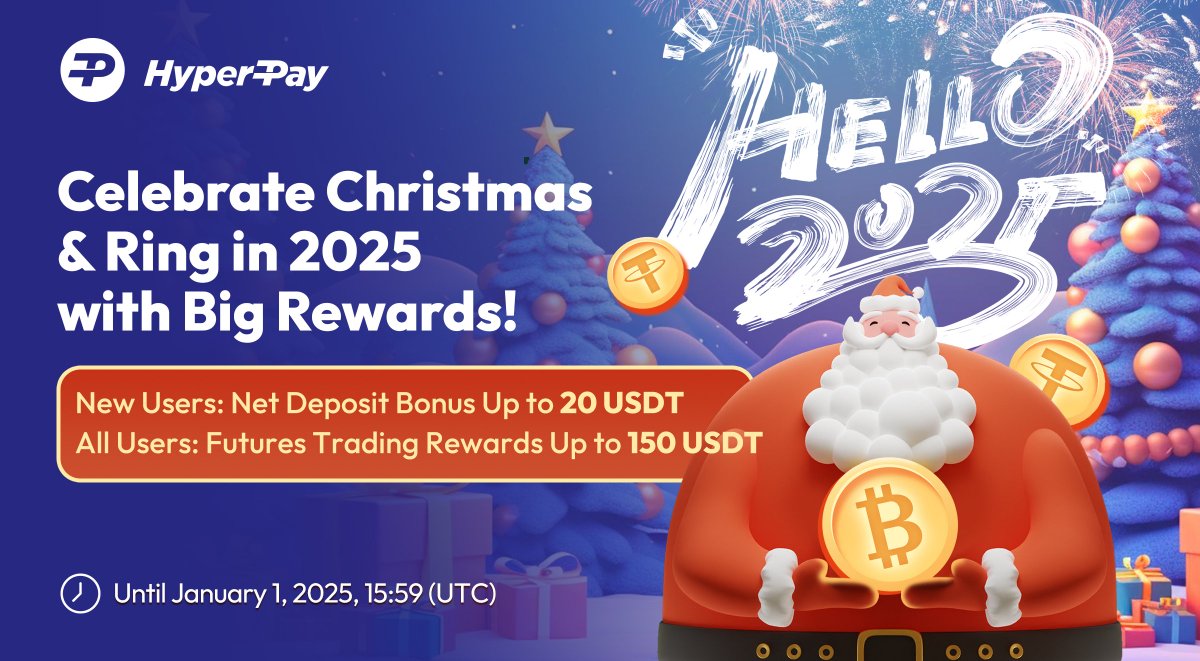 Hpx_Official's tweet photo. 🥳 Celebrate Christmas & Ring in 2025 with Big Rewards! 

📅 Event Period: Until January 1, 2025, 15:59 (UTC)
✨ Event details:
🔸New Users Get Net Deposit Bonus Up to 20 USDT
🔸All Users Get Futures Trading Rewards Up to 150 USDT
💥Don't miss out on this fantastic opportunity—join us now! 💥
👉 Grab Futures Bonus and Earn 50%+ Returns! 🚀

Trade now: 
🔗 https://t.co/moFhGzJfOe

#XMAS #tradingmarket #Perpetual