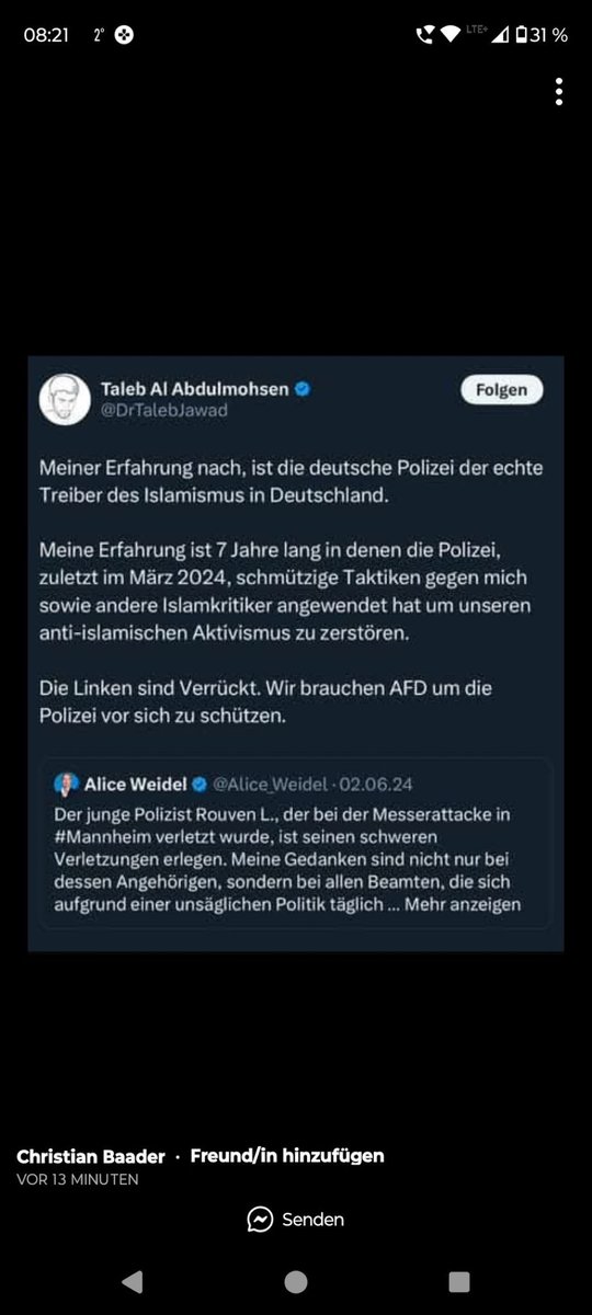 <a href="/Beatrix_vStorch/">Beatrix von Storch</a> Dann fangt doch mal an, mit den Rücktritten, war ja schließlich Einer von euch. #noafd