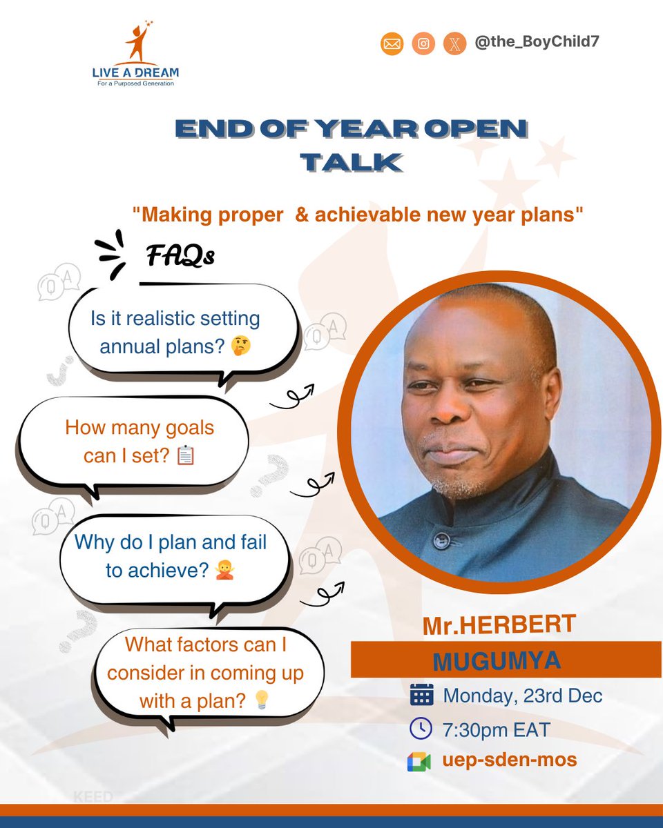 Welcome to the new week friends, it's exciting to reach out and engage with us periodically.
This is the day that we have prepared to share and interact on an important aspect of our growth and development
At 7:30pm, please tap in this link

 meet.google.com/uep-sden-mos

and join.