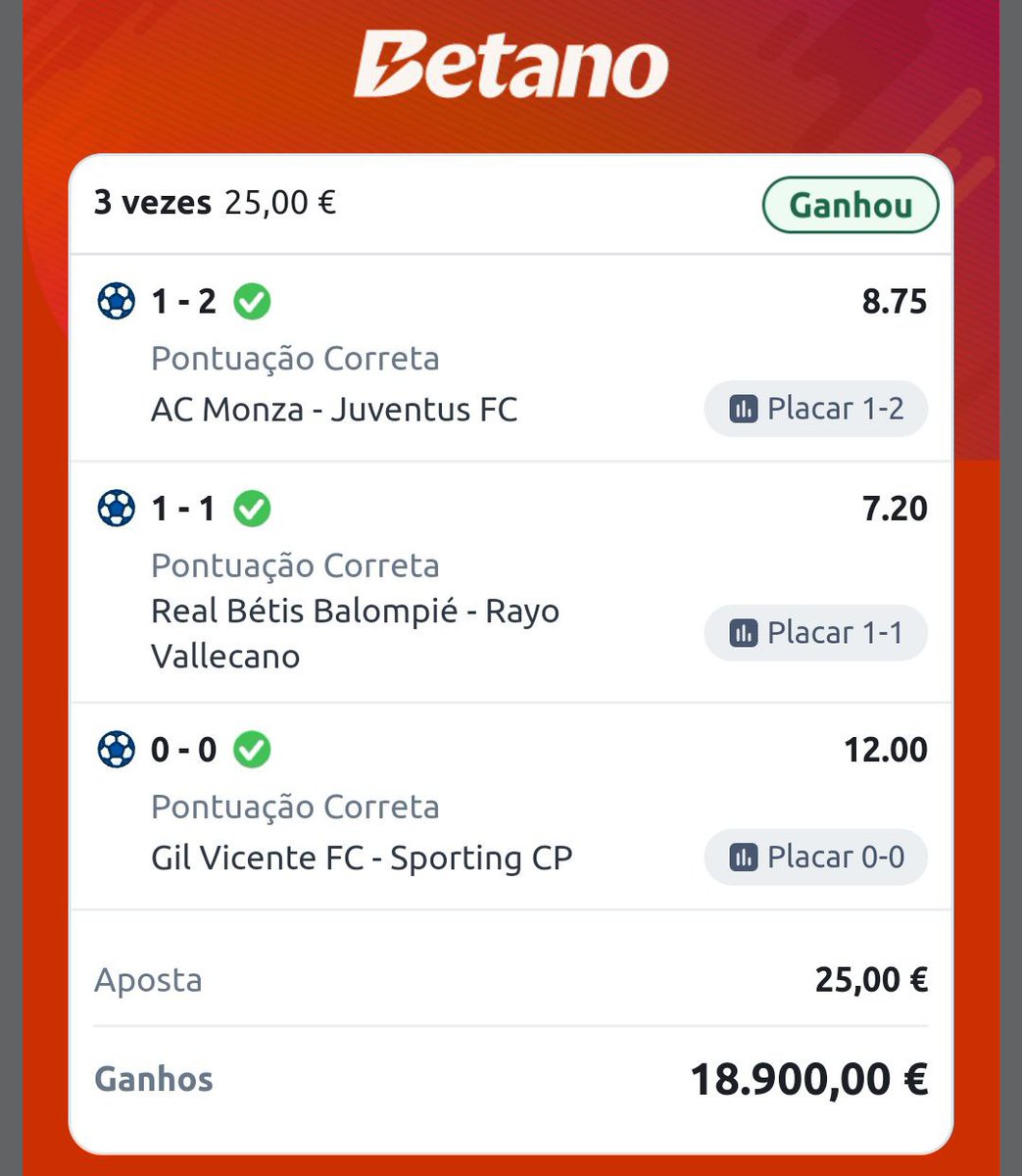 murilo0085's tweet image. Boletos de pagamento anteriores
Não fique para trás e apresse-se💥👑☘️
Ganhar é sempre garantido com pontuação correta, link na Bio do meu perfil 🔞🇵🇹🇧🇷🍀

#sportsbetting #jogar #betano #aposta #apostasonline