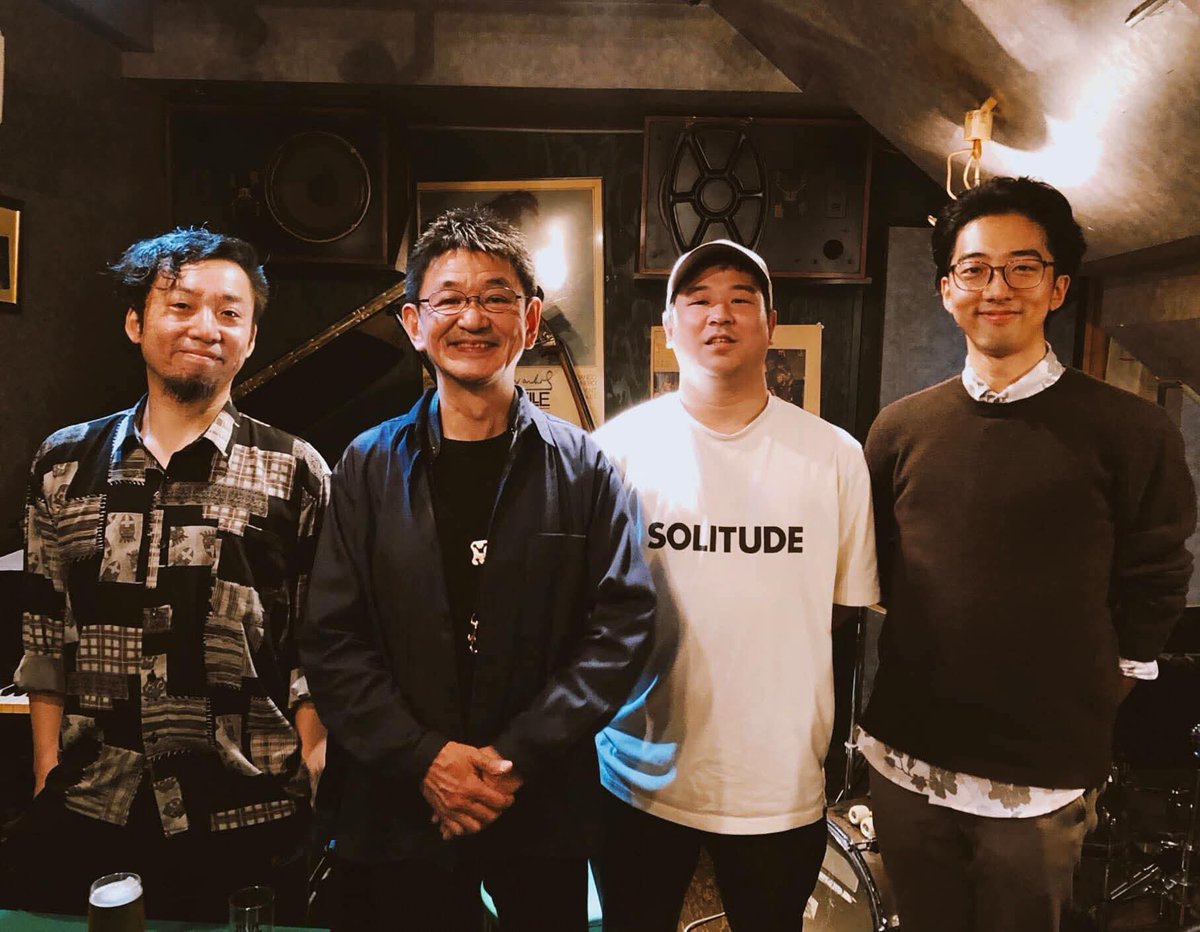 shoheidrum's tweet photo. レイジーバード4日間、楽しかった〜！

戻ってきて、今日はそるぴ！
鈴木大輔(g)トリオです！ https://t.co/MYUzWqoYPG