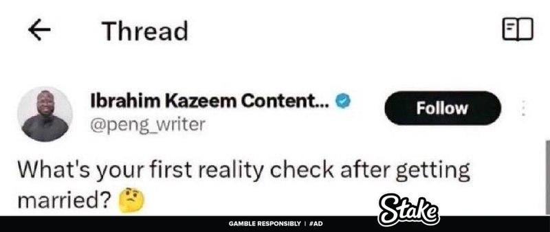 Alph__Utd's tweet photo. Marriage is definitely not for the weak, here are some shocking confessions after getting married that will definitely make your day😂

A thread 🧵 https://t.co/mojDqhBtRo