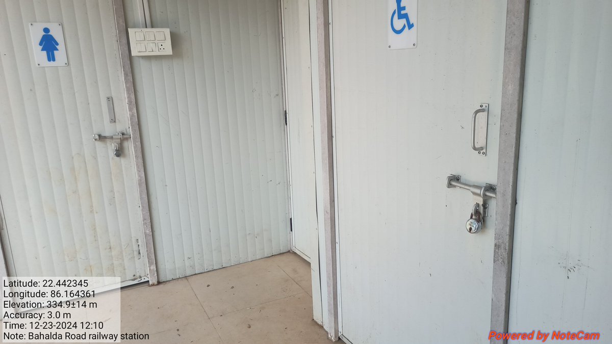 DubrajHembram7's tweet photo. @Sr_DCM_CKP @CkpDrm @RailwaySeva @WesternRly #Bahalda_Road_railway station's public utility toilet has not been cleaned till date and the ladies toilet room has been closed .
@RailMinIndia @Sr_DCM_CKP please intervene & restore basic amenities! #CleanlinessInRailways #PassengerRights #RailwayFail https://t.co/hme1uJYfgW