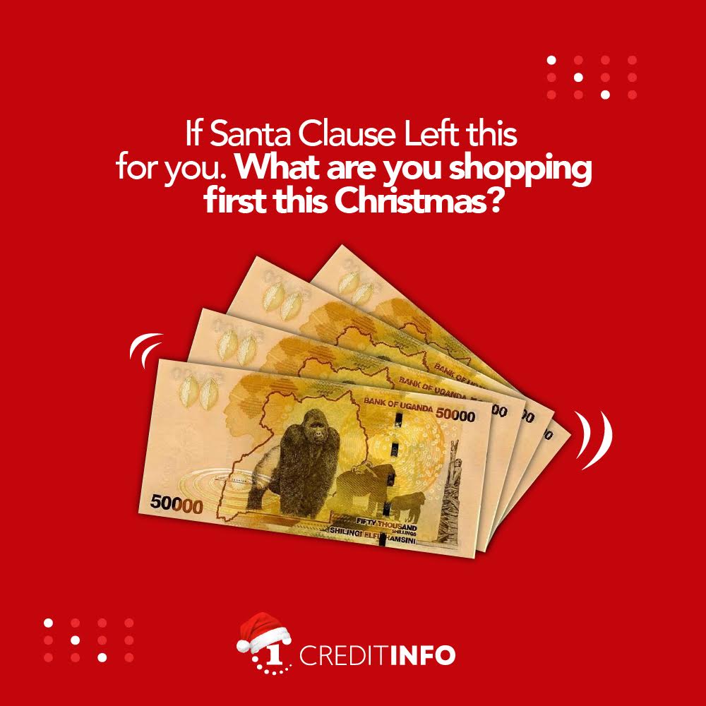 CreditinfoUG's tweet photo. Only one day until #Christmas! Santa has dropped a gift at your doorstep – what’s the first thing you’ll buy? Let us know in the comments section below!😉🥳 Wishing you a #MerryChristmas and a #HappyNewYear2025 #HolidayExcitement #ChristmasTime https://t.co/r1og4Tdciu