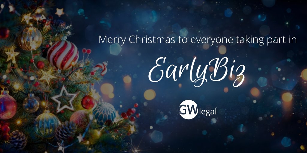 We would like to wish everyone who has taken part in #EarlyBiz a very #MerryChristmas and a #HappyNew Year 🎄🎅⛄ ow.ly/vHys50Unpx8

#Liverpool #Lawfirm #B2B #B2C #Festive #Christmas #Xmas #ChristmasTime #FestiveSpirit #FestiveSeason