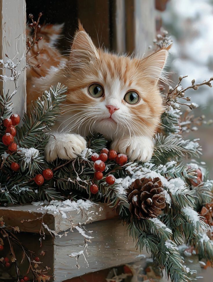 It's beginning to feel a lot like Christmas 🎶🎶🎄❤️🎄

#cats #CatsofTwittter #CatsLover #CatsOnTwitter