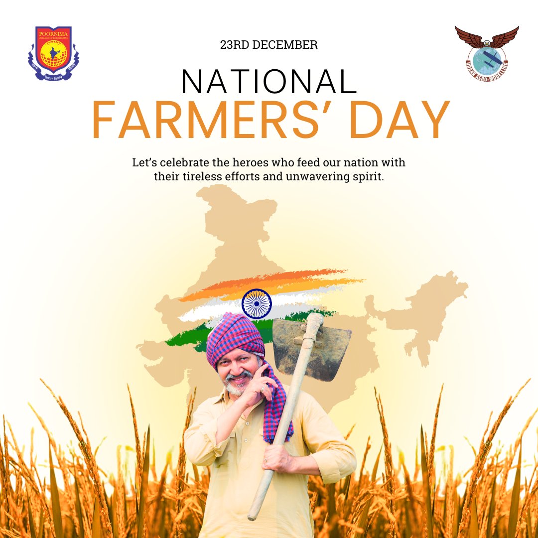 🌾 On #NationalFarmersDay2024, we solemnly recognize the invaluable contributions of our farmers to the nation’s prosperity and food security. Let us reaffirm our commitment to their welfare. 🙏 #KisanDiwas #JaiKisan