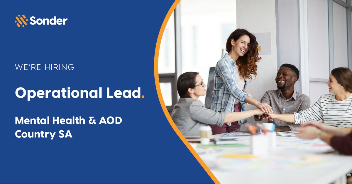 Do you have a passion for high-quality, recovery-oriented services? We're looking for an Operational Lead to join our Mental Health &amp; AOD portfolio in country South Australia. Apply now at sonder.net.au/vacancies

#MentalHealthCareers