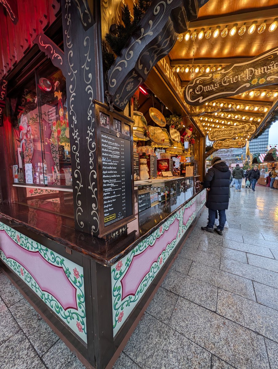 shaun7r's tweet photo. Kirsch Gluhwein in a fantastic place ..... #BlueChurch ##Haupstadt understandably a subdued atmosphere..... https://t.co/z7o7f4LoZK
