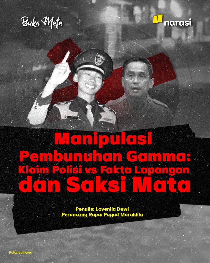 NarasiNewsroom's tweet photo. Usut sampai tuntas! Kita kupas satu-satu kejanggalan kasus penembakan Gamma di #BukaMata~ https://t.co/FZ4gFyryko