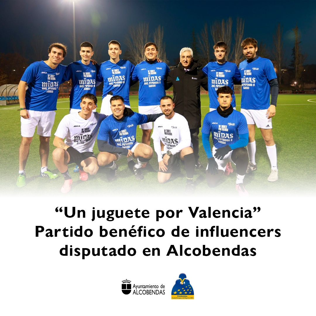 🎁❤️ 'Un juguete por Valencia' se celebró este miércoles en el Estadio Luis Aragonés de Alcobendas. Con la participación de creadores de contenido, se disputó un partido benéfico donde se recaudaron regalos para los niños afectados por la DANA.

#DeporteAlcobendas