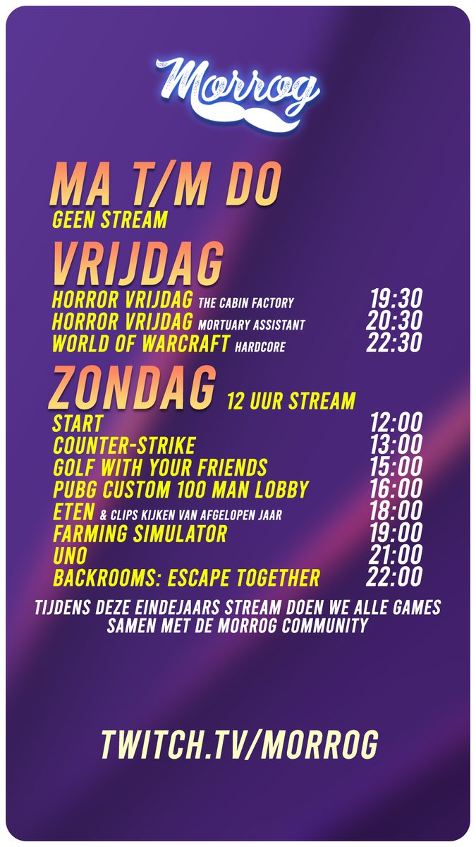 Planning voor deze week <3