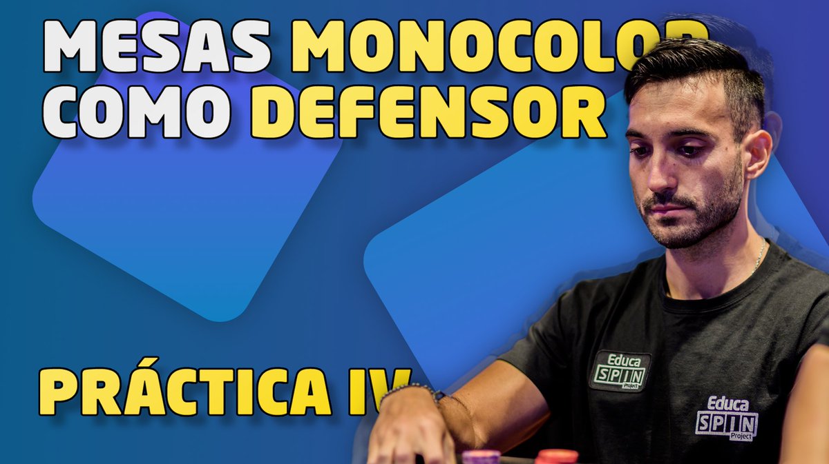🆕 Nuevo vídeo del <a href="/SpinEduca/">EducaSpin Project</a> para continuar la saga de manos en boards monocolor

🎓 <a href="/xrekix1/">XrekiX</a> ofrece una práctica con una serie de manos con regulares para ver las distintas adaptaciones que se pueden hacer 🧐

🔴 Disponible desde Doctorado

📺 educapoker.com/noticias/adapt…