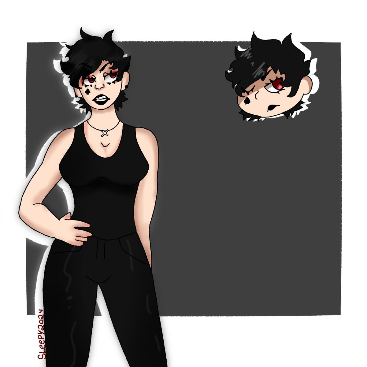 Everyday drawing a 13 cards character
Day one: emma ♠💕

#13карт #13cards #fanart