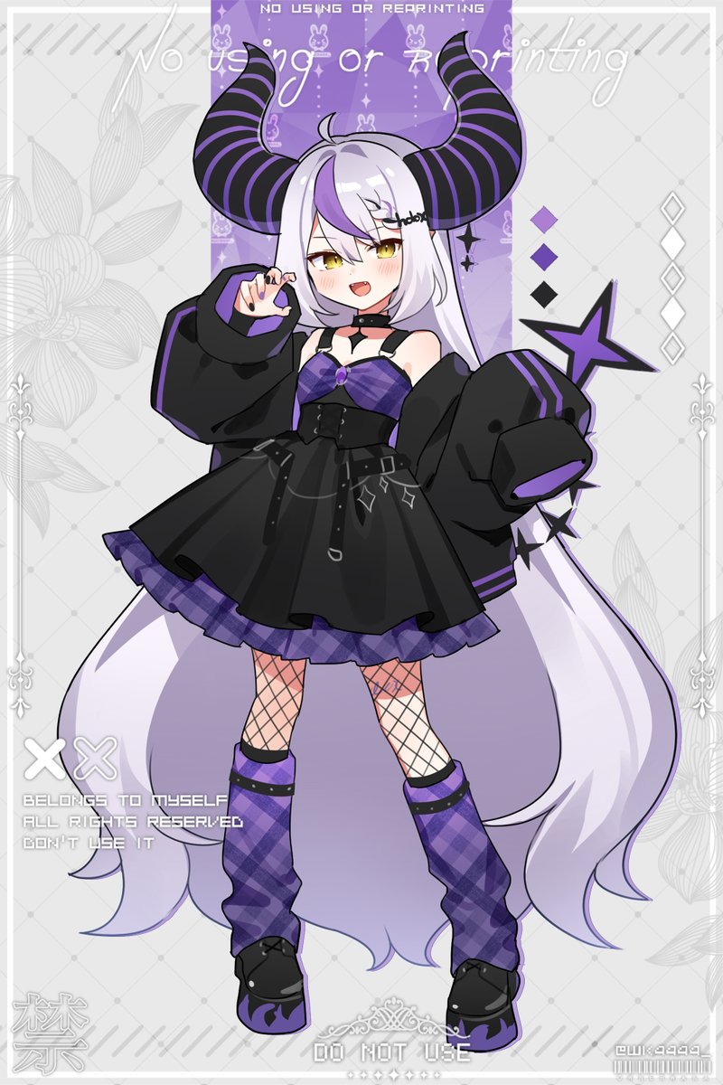 ホロライブロリータ化／ラプラス・ダークネス #laplus_artdesu