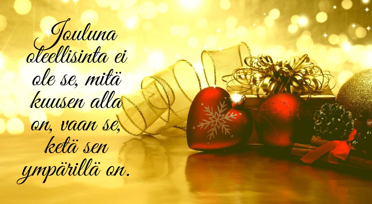 Tämä on tullut vuosi vuodelta tärkeämmksi ja tänä vuonna sen merkitys on suurempi kuin koskaan aiemmin. #joulu