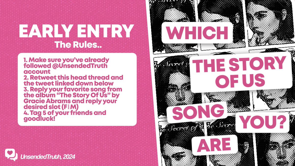 UntiedRisk's tweet image. ️️ ️️

𝗘𝗔𝗥𝗟𝗬 𝗘𝗡𝗧𝗥𝗜𝗘𝗦. Before anything else, there’s 1 female and 1 male pass that you can get, if you’re lucky enough.

What are you waiting for? Don’t miss this chance. This early entry will be held until the 27th December, 5PM sharp.

️️ ️️