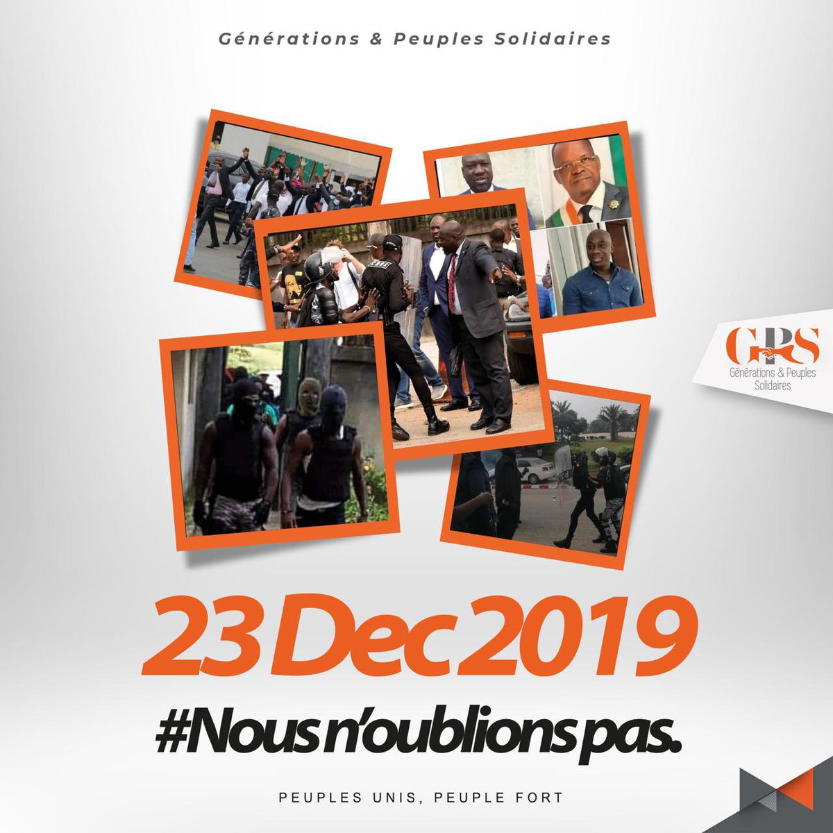 Le 23 décembre 2019, nous avons vu le régime d’Alassane Ouattara dans sa forme la plus répressive et en avons subi la brutalité et la fureur. Tout un État déchaîné contre un mouvement né à peine cinq mois plus tôt. Ce jour-là, rentrant d’un voyage de 6 mois en Europe et en