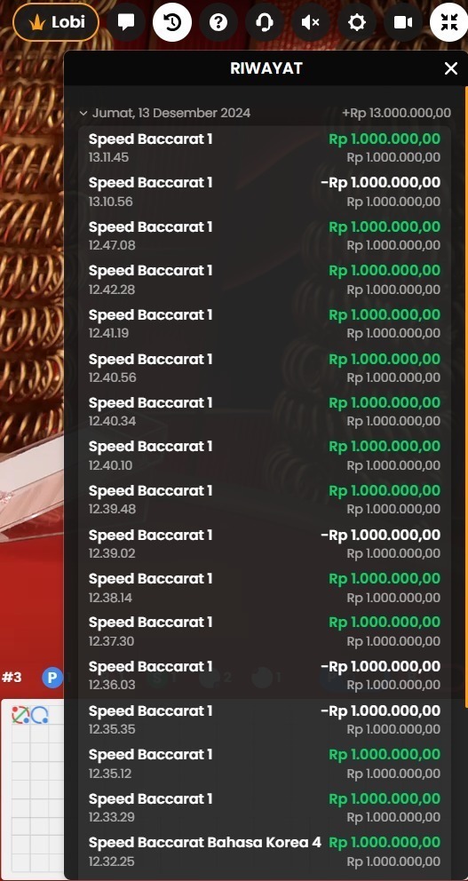 Bolacamarvipp's tweet image. Udah ketagihan baccarat ♻️♻️♻️

#baccarat #speedbaccarat #zonauang #zonajajan #pinjol