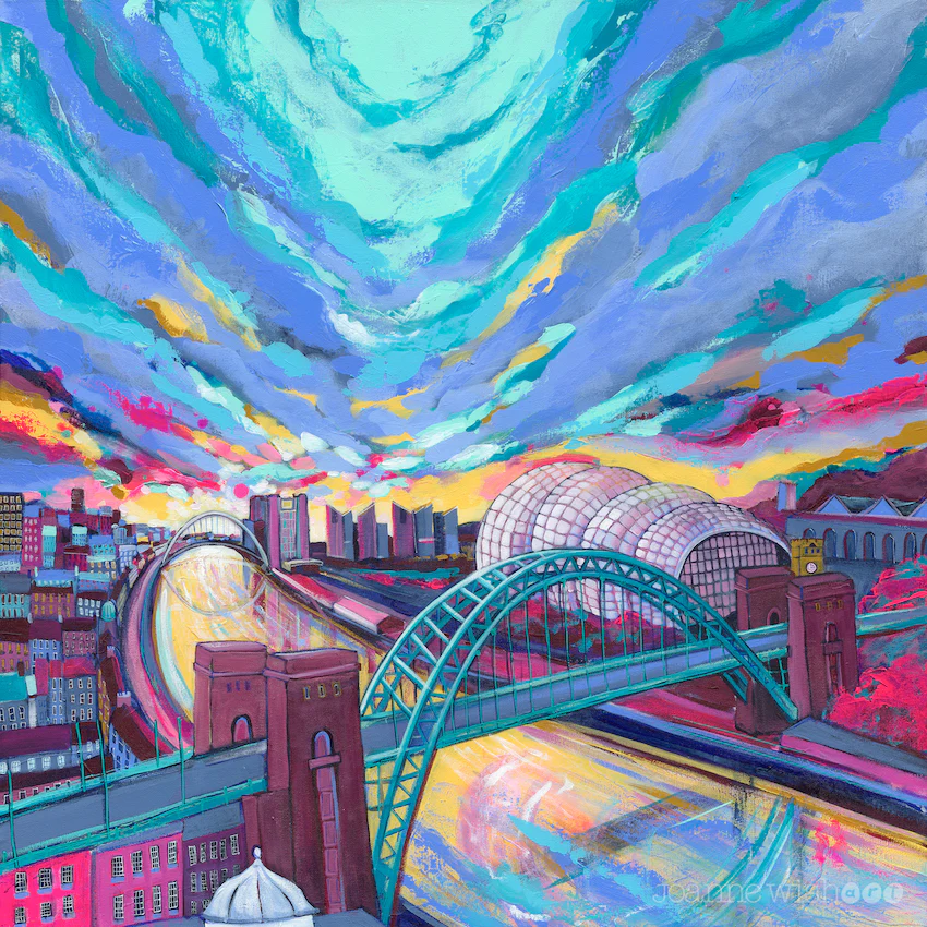 Joanne_Wishart's tweet photo. For day 5 & my final Tyneside print I have decided to share 'Tyne Bridge at Dawn' showcasing the most famous sites in the Newcastle & Gateshead area
The perfect scene for locals & visitors to enjoy
#TyneBridge #Newcastle #12DaysOfChristmas #Geordies #Toon #Thesage #Rivertyne https://t.co/DT6wf7uuBm