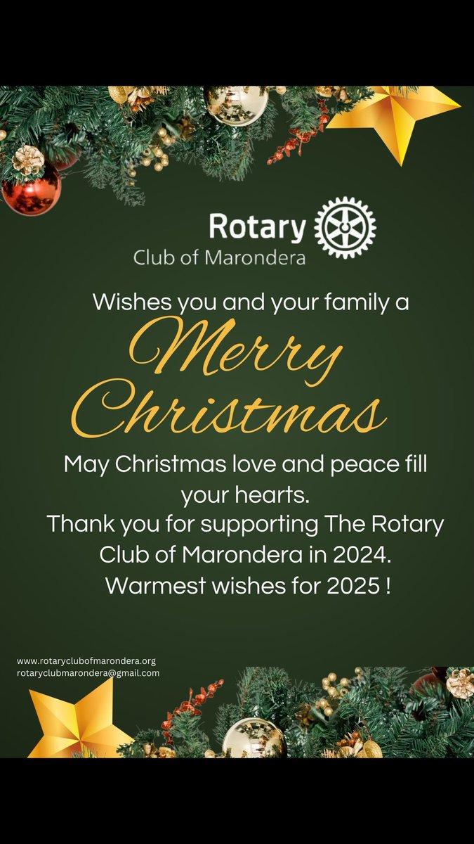 2024 has been an amazing year, thanks to your support. Together let us make 2025 Bigger and Better! Happy Holidays!

#ServiceAboveSelf #rotarymagic #peopleofaction #christmas #NewYear2025